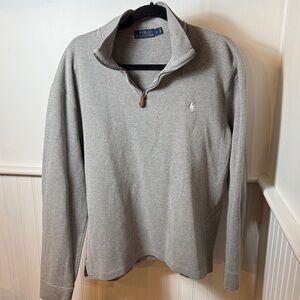 Polo by Ralph Lauren Heather Gray Knit Top